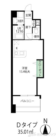 パストラーレ江坂の物件間取画像
